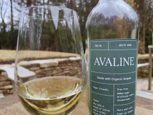 Assorted bottle of colorful wine with Glass On Table