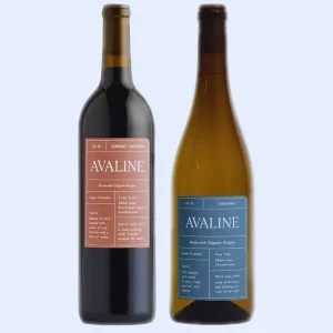 bottles of sparkling Avaline wine