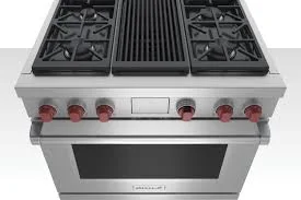 Best gas range with grill and red knobs