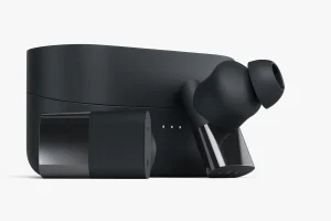 Black wireless earbuds case