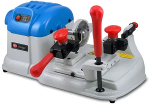 Manual key cutter machine with dual red handles