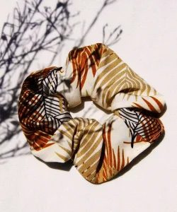 Best hair ties in printed fabric scrunchie design