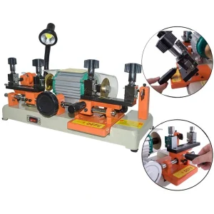 key cutter machine with adjustable clamps