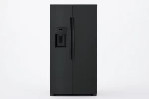 Black side-by-side refrigerator