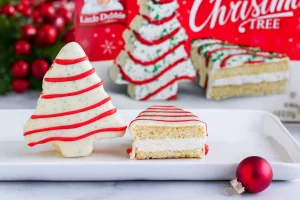 Holiday themed Little Debbie Christmas Tree Cakes
