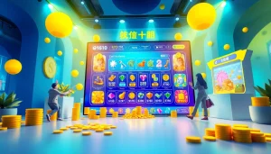 活気あるオンラインくじインターフェースで報酬を祝うユーザーとともにオリくじ特典コードを表示している魅力的なシーン。